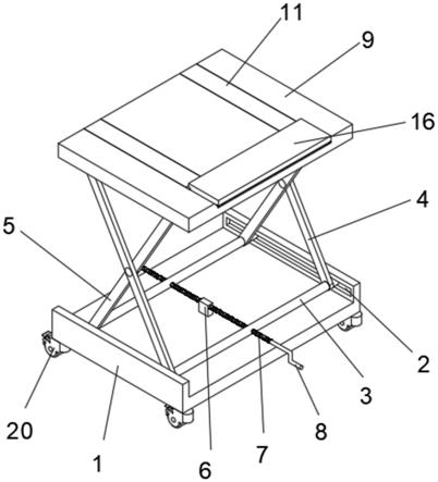 一种室内空调安装用工作台的制作方法