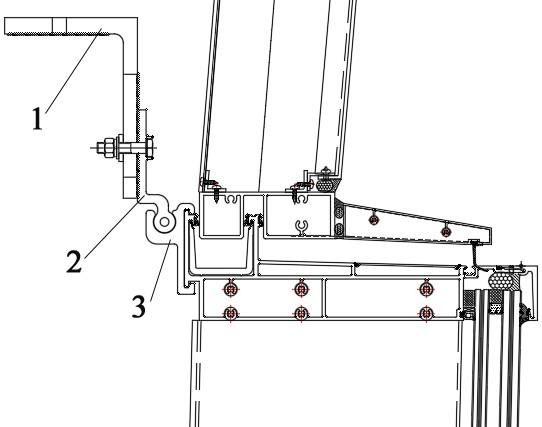 一种可调单元式幕墙横梁的连接结构的制作方法