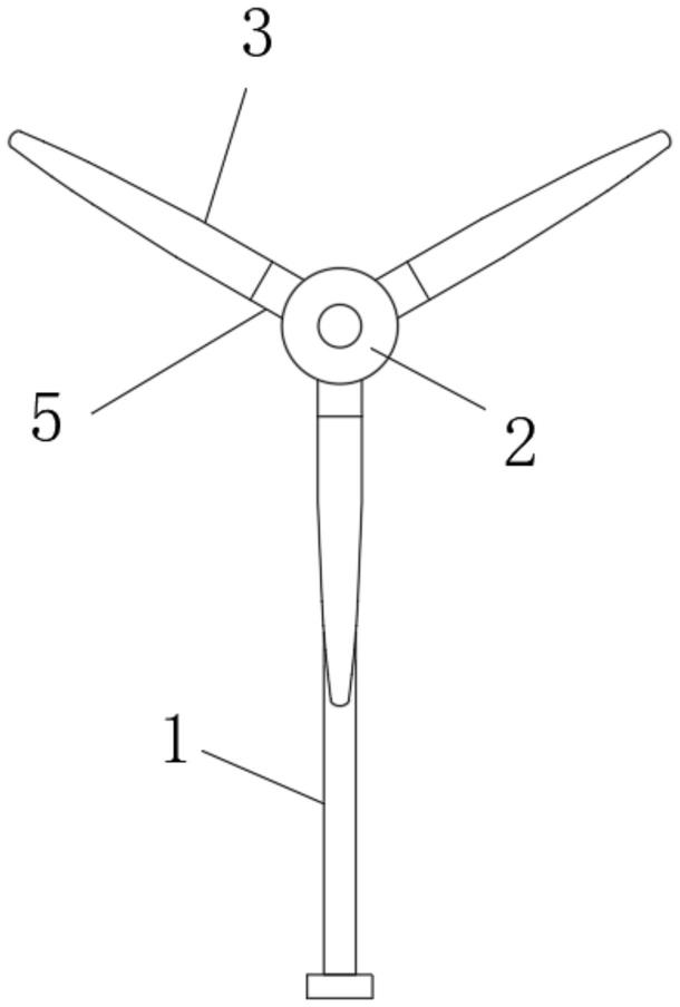 一种可调节的输电杆塔风力发电装置的制作方法