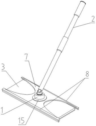 一种能够拖刮转换的平板拖把的制作方法