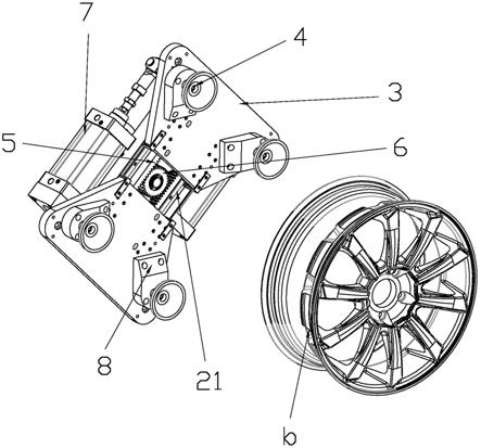 汽车轮毂打磨抛光系统用轮毂夹持工装的制作方法