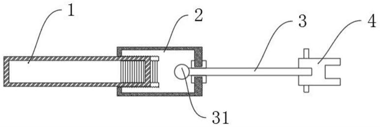 一种离合器主缸用活塞与推杆连接结构的制作方法