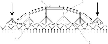鱼腹梁钢支撑与钢板桩组合围护结构的制作方法