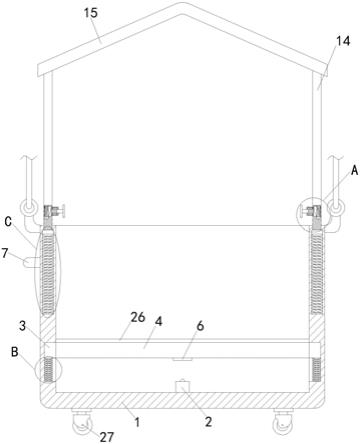 一种建筑工程施工用拉升吊篮的制作方法