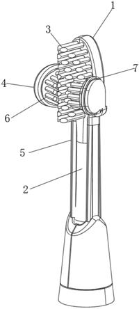 一種電動牙刷的三面刷頭的制作方法