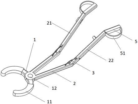 一种可调节角度的固定气切套管钳的制作方法