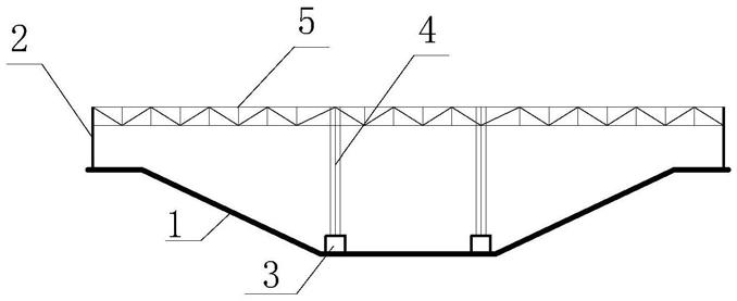 用于长距离渠道大跨度遮盖的预制式流线型基础平台的制作方法