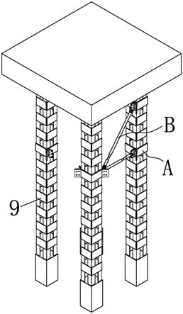 一种塔式起重机基础格构柱便携式加固装置的制作方法