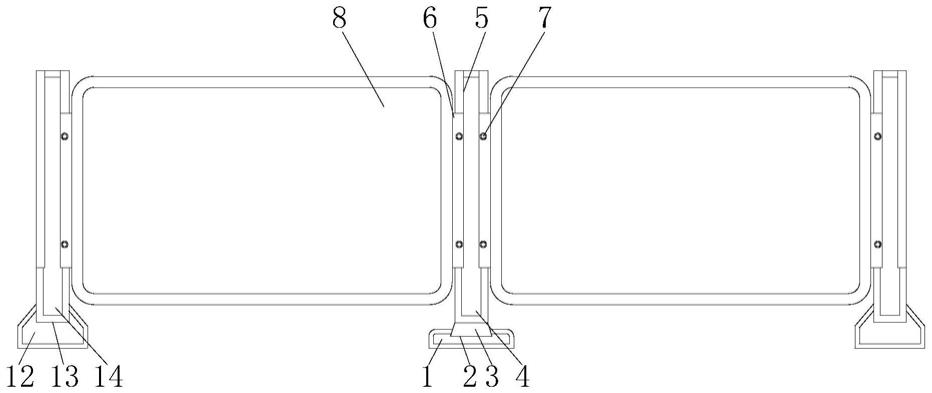 一种建筑施工管理用围栏结构的制作方法