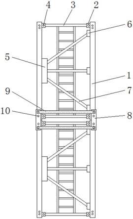 一种组合式塔吊标准节的制作方法