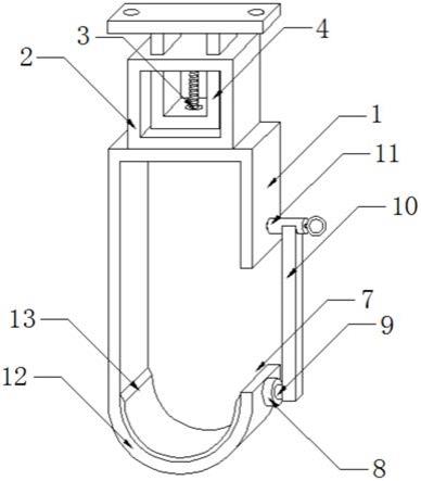 一种建筑机电安装用支吊架悬挂机构的制作方法