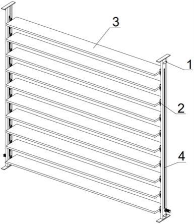 一种绿色建筑玻璃幕墙遮光器的制作方法