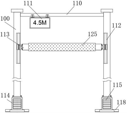 一种市政公路具有稳定结构的桥梁用限高装置的制作方法