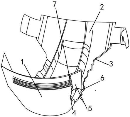一种双重防侧漏纸尿裤的制作方法