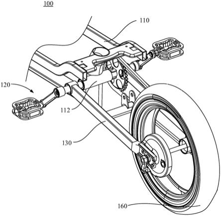 一种脚踏连接组件及电动自行车的制作方法