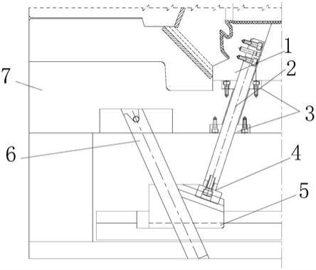 一种汽车模具大角度斜顶结构的制作方法