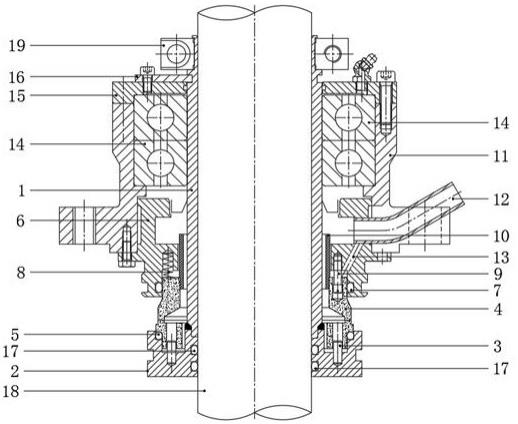 一种反应釜侧入式搅拌器的机械密封装置的制作方法