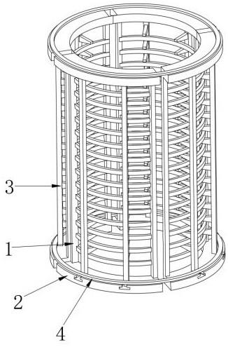 真空成型电炉膛炉丝预埋布局定位装置的制作方法