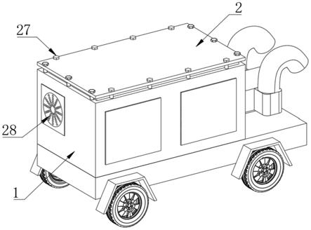 泵体配套降温降噪机构的排涝车的制作方法