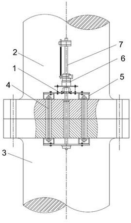 一种水轮发电机轴镗孔定位装置的制作方法