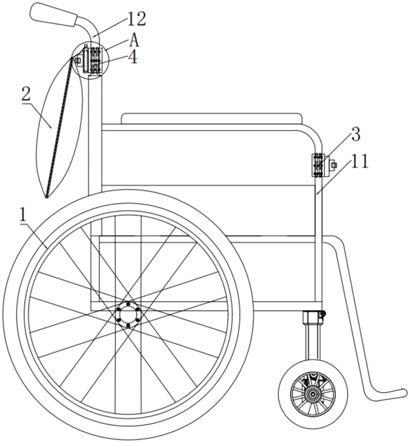 一种便捷设置抱枕支撑患者上肢的轮椅的制作方法