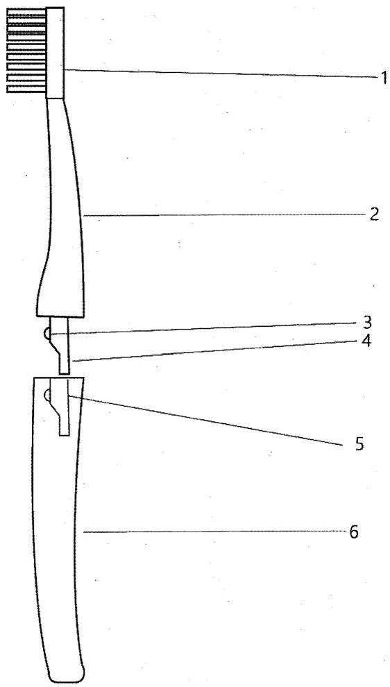 可插拔式正畸牙刷的制作方法