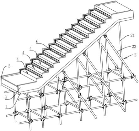 一种楼梯模板支模结构的制作方法