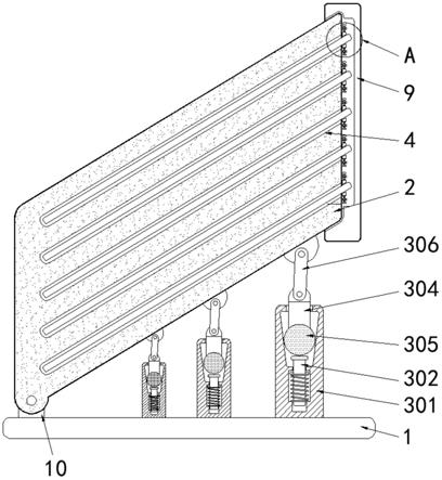 一种具有防护结构的柔性太阳能板加工用存放装置的制作方法