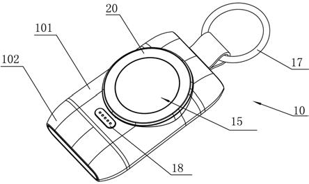 一种可用作移动电源的便携式手表无线充电器的制作方法