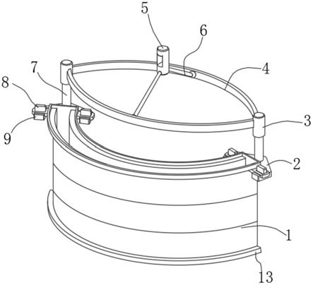 一种混凝土塔筒管片模具用固定吊顶夹具的制作方法