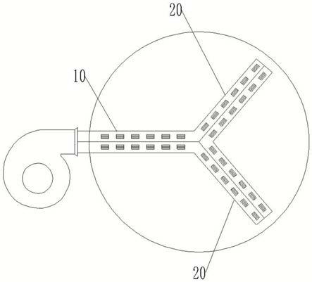 一种圆盘制曲机的布风风道及圆盘制曲机的制作方法