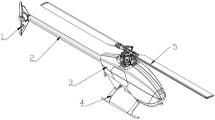 一种尾梁可以快拆自锁的无人直升机的制作方法