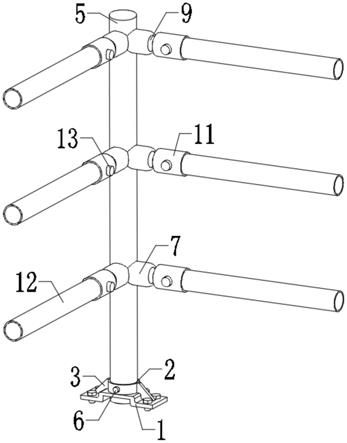 一种楼梯临时防护栏杆连接装置的制作方法