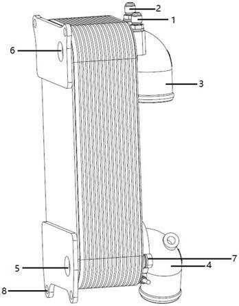 一种应用于液力缓速器的多介质板翅式热交换器的制作方法