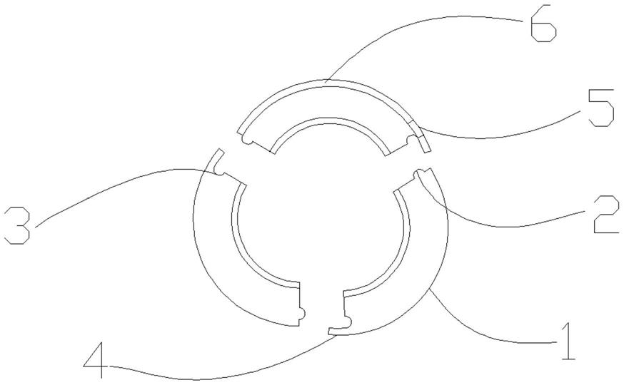 一种轴瓦浇铸自带法兰模具的制作方法