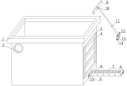 一种污水处理池用加固结构的制作方法