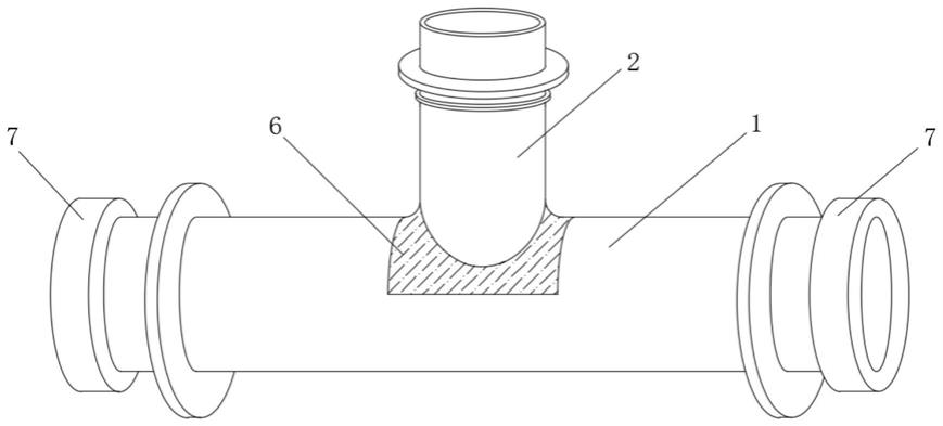 一种支管可变径的球墨铸铁管模具的制作方法