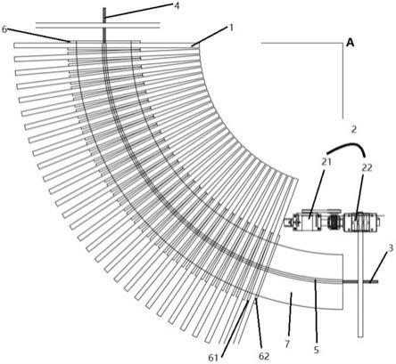 一种管型件的弯弧型输送装置的制作方法
