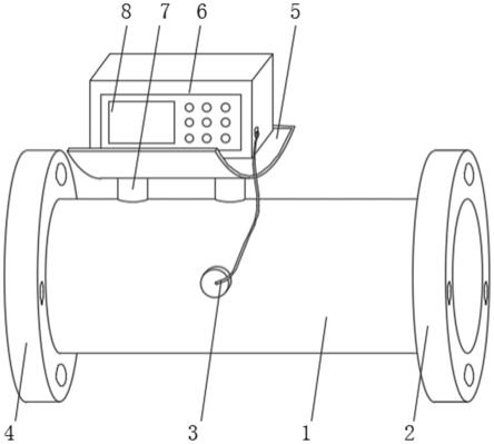 一种防回流超声波水表表体的制作方法