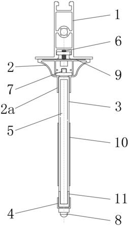 一种洁净室内的玻璃夹丝挡烟垂壁安装结构的制作方法