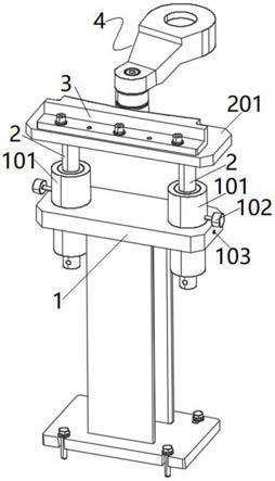 一种用于吹瓶机的摆臂定位装置的制作方法