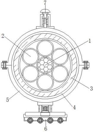 一种具有缓冲防护功能的阻燃电缆的制作方法