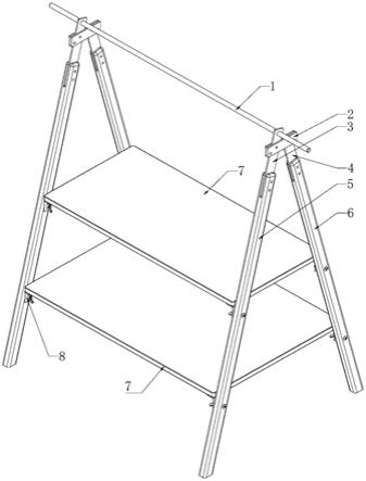 一种多组合态置物架的制作方法