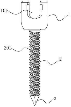 一种多孔内芯3D打印椎弓根螺钉的制作方法