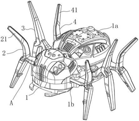 一种可对战互动的电动玩具爬虫的制作方法