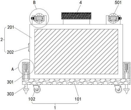 一种带有照明功能的建筑工程施工用防护装置的制作方法