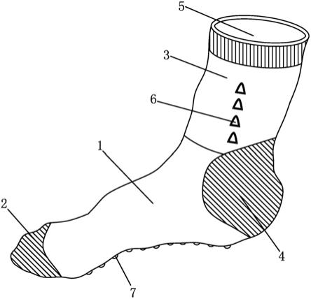 一种防静脉曲张的保健袜的制作方法