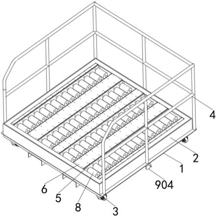 一种化学品运输滚轮平台的制作方法