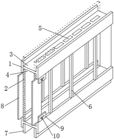 复合隔墙施工用结构钢架的制作方法
