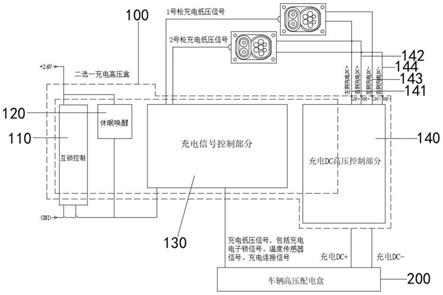 一种电动客车双枪二选一充电转接盒的制作方法